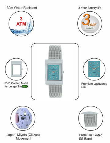 Maxima ATTIVO Women Blue Dial Analogue Watch - 23307CMLI